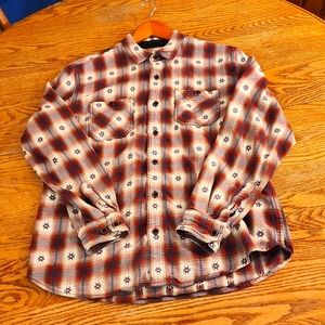Ruff Hewn 100% cotton flannel long sleeve shirt